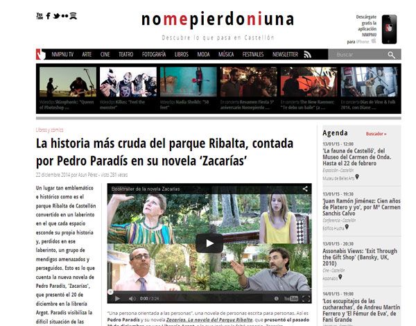 «La historia más cruda del Parque Ribalta», reseña en nomepierdoniuna.net